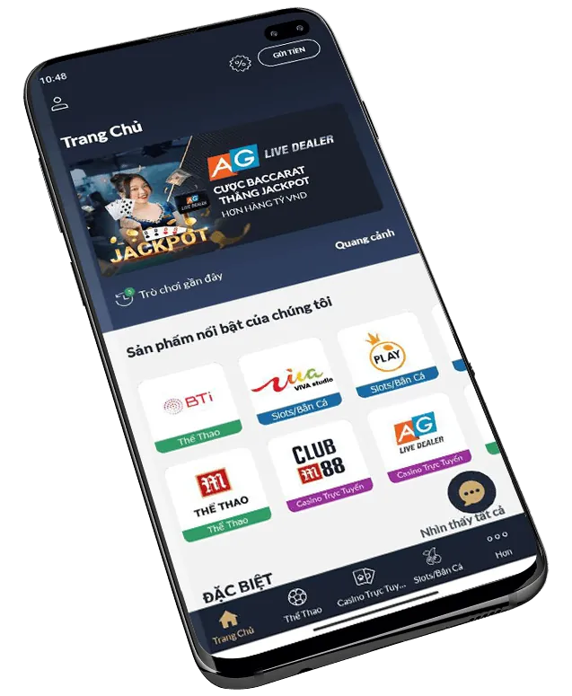 Giao diện người dùng và ứng dụng di động tv888 casino
